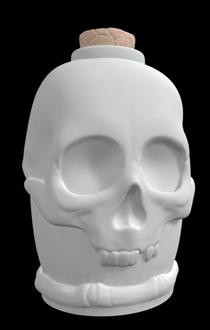 Skull Potion Bottle - Safety Third Studios