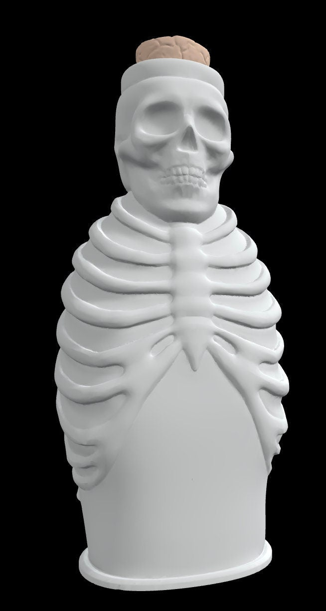 Skull w/Ribcage Potion Bottle - Safety Third Studios